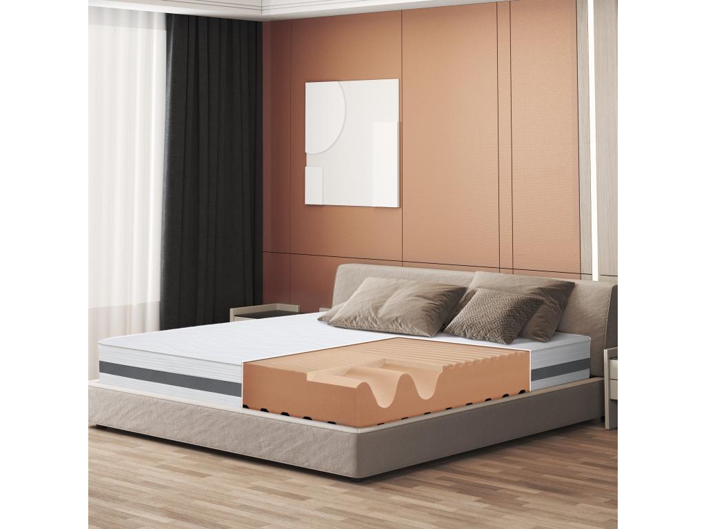 Nidchicshop Double Mattress, Size 180x220, with Orthopedic Memory Foam - Height 25 cm - Made in Italy 13092YSXZ