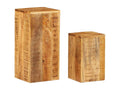 Set of 2 Side Tables, Solid Mango Wood, 87769LSRS