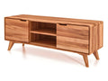 Nidchicshop - TV stand with doors in natural oiled beech heartwood 99338CGNY