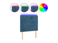 Dark Blue LED Headboard 80x5x118/128 cm Velvet 01198HUEQ