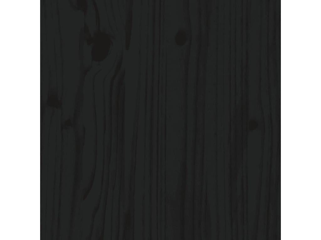 3-piece garden bar set, black solid pine wood 04227CTYF