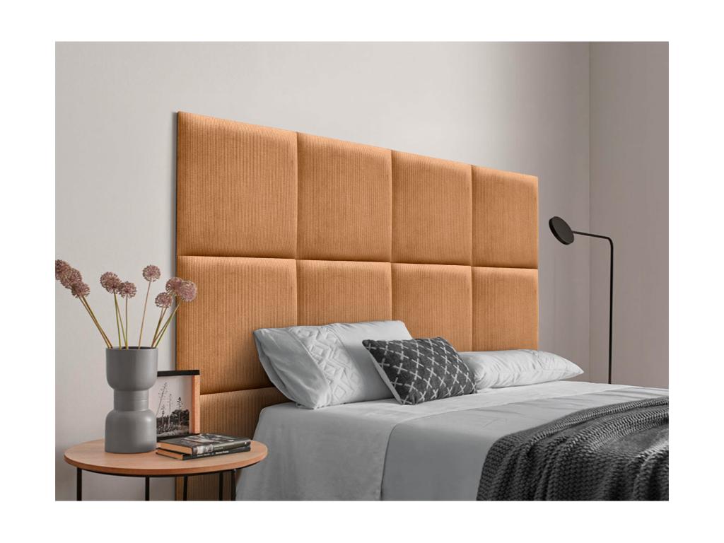 Nidchicshop Upholstered Corduroy Headboard, High-Quality Nidchicshop Headboard, Composed of Interchangeable Self-Adhesive Panels, 190 cm, 37959FZEV