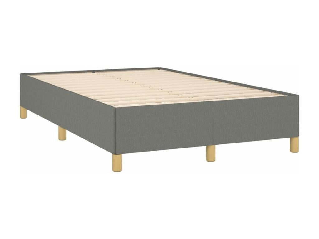 Nidchicshop bed base with LED mattress, dark grey, 120x190 cm, fabric, 47234LENX