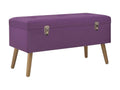 Bench with storage compartment 80cm Purple Velvet 2 12263SDWE