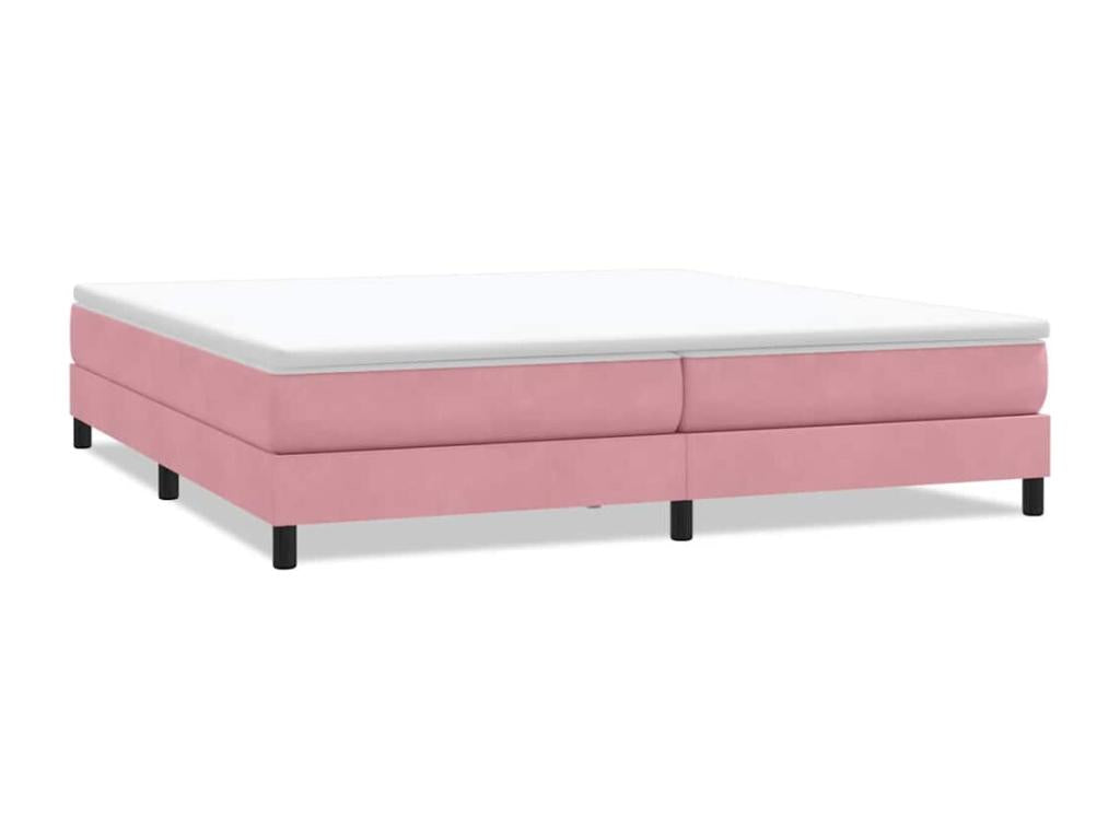 Calmetop bed base without mattress, pink, 200x210 cm, velvet, 82687KLEY