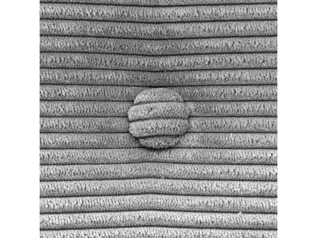 Calmetop Plain Corduroy Headboard with Buttons 145x115 with Bed Legs 120/135/140 - Grey 77583MUCD