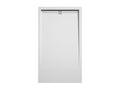 White shower tray with smooth Bohometop finish and colored drain - 120x90 cm 25627LREZ