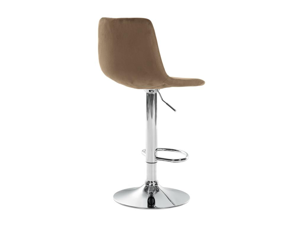 Bar stools - Velvet/Metal - Brown - Nidchicshop 34315DKMS