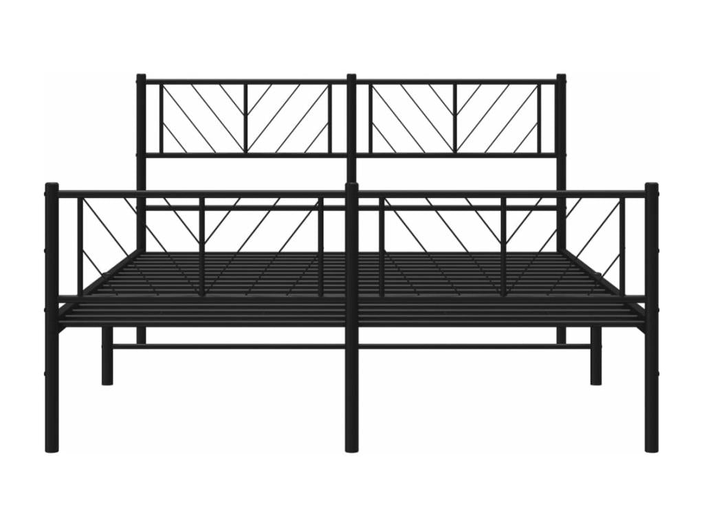 Metal bed frame without mattress, with black bed legs, 120x190cm, 21568DRDJ