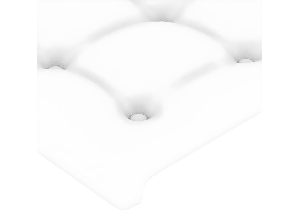 White Headboard 80x5x78/88 cm Faux Leather 45439DPNN
