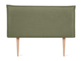 Calmetop Smooth Natural Linen Headboard with Padding 110x105cm with Legs for 105cm Beds - Green 29072KCMO