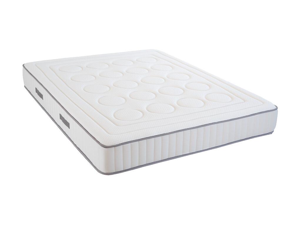 Calmetop - CRISTAL Set 180x200 cm - Memory Foam Mattress and Wooden Slatted Base 48827DXKU