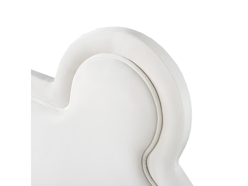 Children's bed 140x200 cm - bear shape - velvet fabric - Beige 59891EQTO