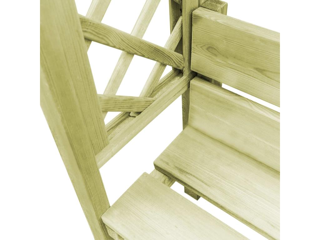 Nidchicshop garden shed with roof and bench, impregnated pine wood, 16247KNTC