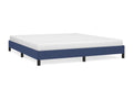 Bed frame without mattress, blue, 180x200 cm, fabric, 59893LQGK