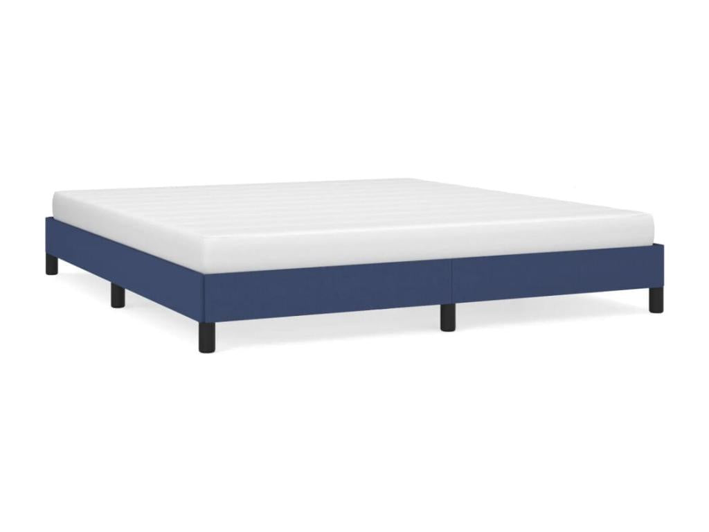 Bed frame without mattress, blue, 180x200 cm, fabric, 59893LQGK