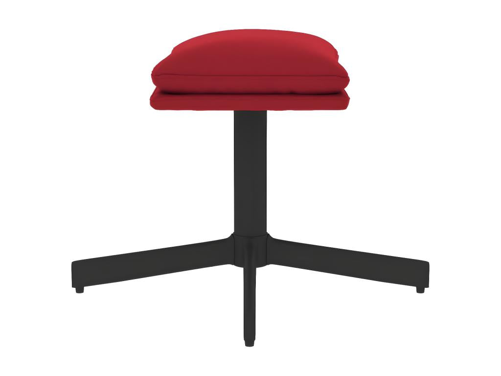 Footrest, Burgundy Red, 60x60x36 cm, Velvet, 78297CQKI