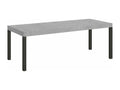Extendable table 90x180/284 cm Everyday Premium Concrete Gray Anthracite frame 43860INBM