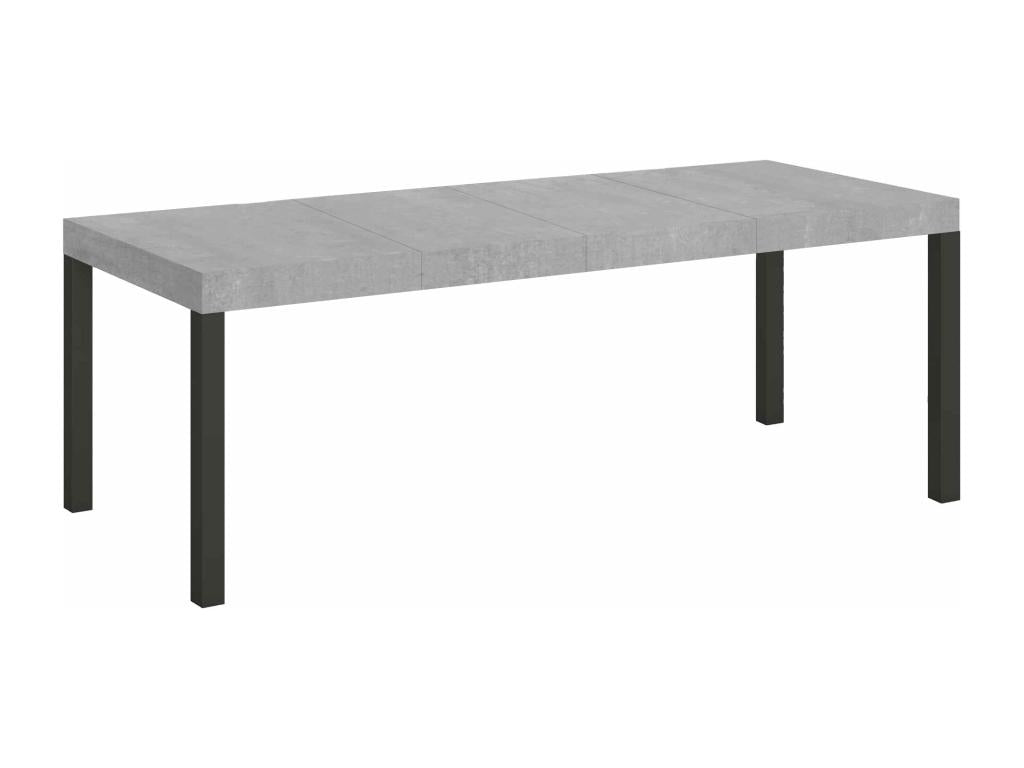 Extendable table 90x180/284 cm Everyday Premium Concrete Gray Anthracite frame 43860INBM