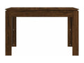 Dining table, brown oak, 120x60x76 cm, engineered wood, 45629MAQZ