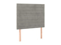 2-Piece Light Grey Headboard Set, 100x5x78/88 cm, Velvet, 33607MTAG
