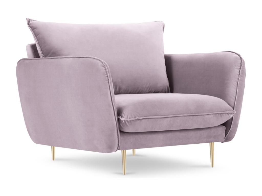 Calmetop - Calmetop armchair in lavender velvet - 97x94x95cm 75993BEDK
