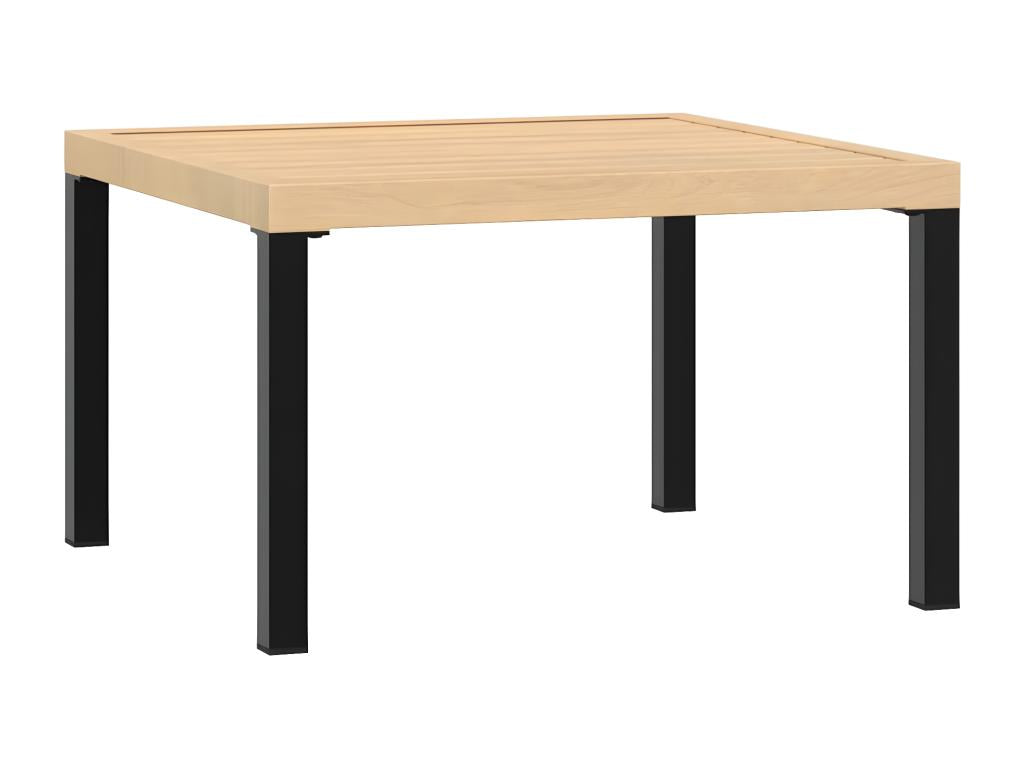 Nidchicshop - Black garden coffee table 65x65x40 cm aluminum 83841WPAZ