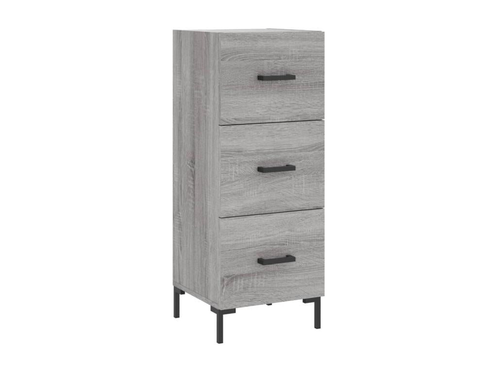 Nidchicshop Highboard, Grey, 34.5x34x180 cm, Engineered Wood, 10361LQZA