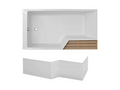 Nidchicshop Neo 150x80 Bathtub/Shower Pack with Left-Hand Version Apron 74522LBZA