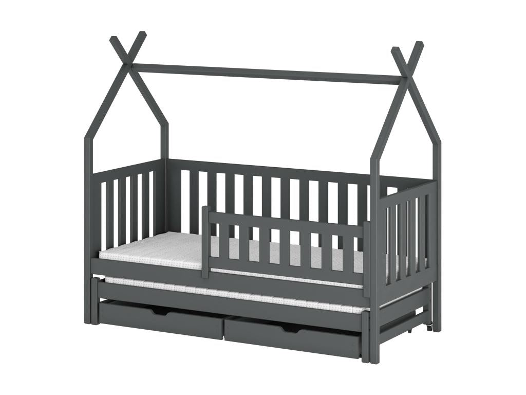 Bohometop cabin bed HB012 90x180 cm Graphite 48035KTMB