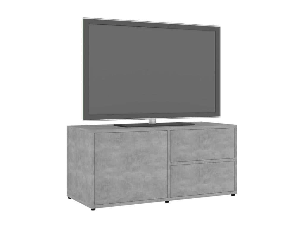 TV stand, concrete grey, 80x34x36 cm, chipboard, 85584CWJU