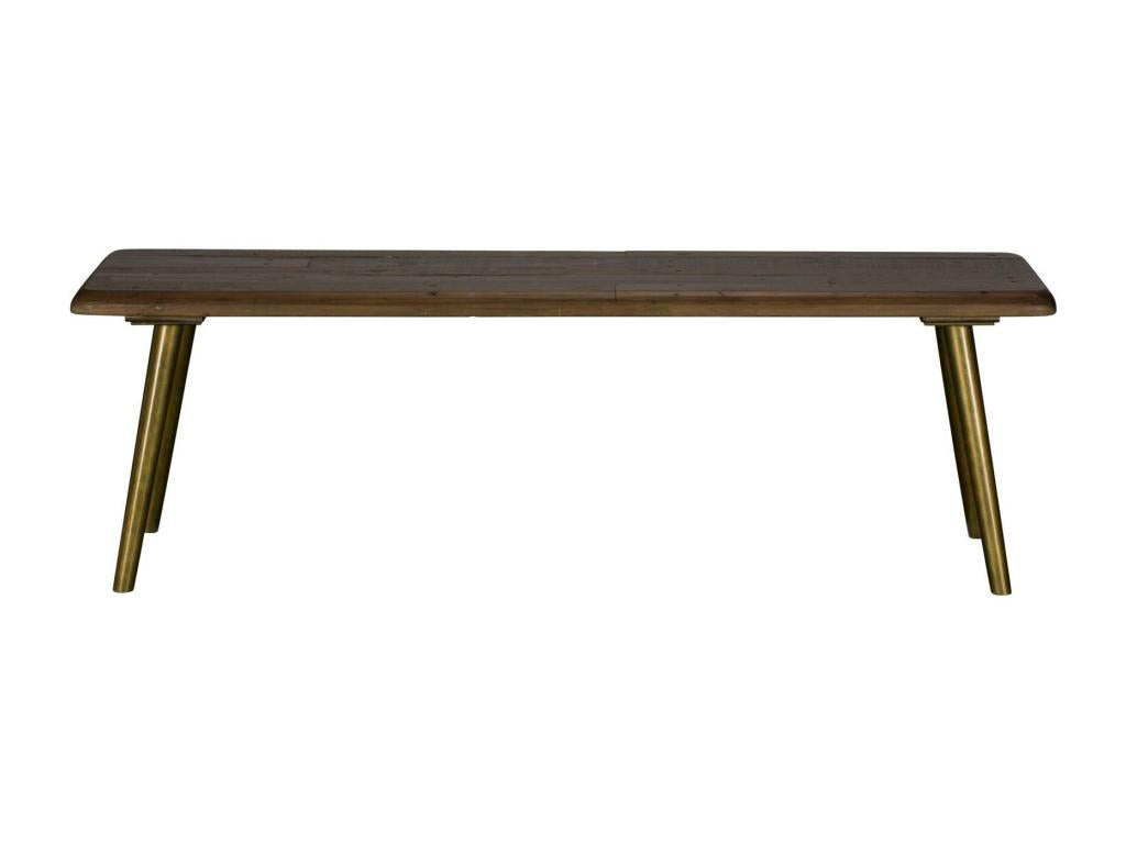 Brown recycled wood bench 140 cm Nidchicshop 93430SHQW