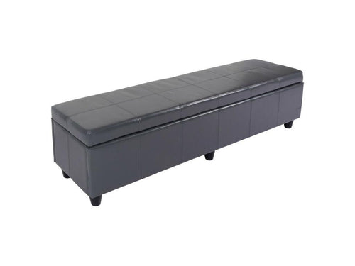 Calmetop XXL bench/bench 180x45x45cm grey bonded leather 26995LPDC
