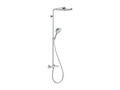 Nidchicshop 300 Thermostatic Shower Column, White and Chrome, 32154LBSU