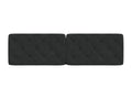 Black velvet headboard cushion, 180 cm, 73153PZSF