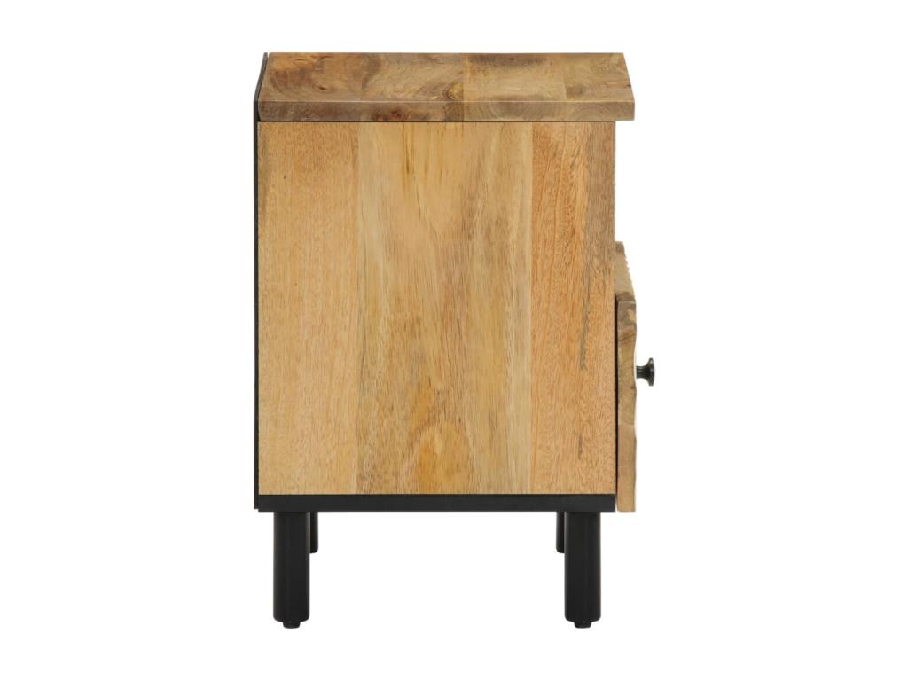 Bedside table 40x33x46 cm Solid mango wood 75792TGFN