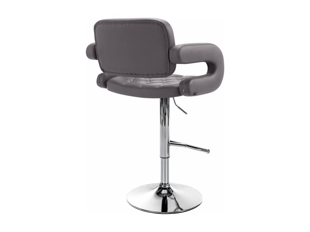 Bar stool x1, brown metal, 62x55x103 cm, 10 0004790 94777CQTS