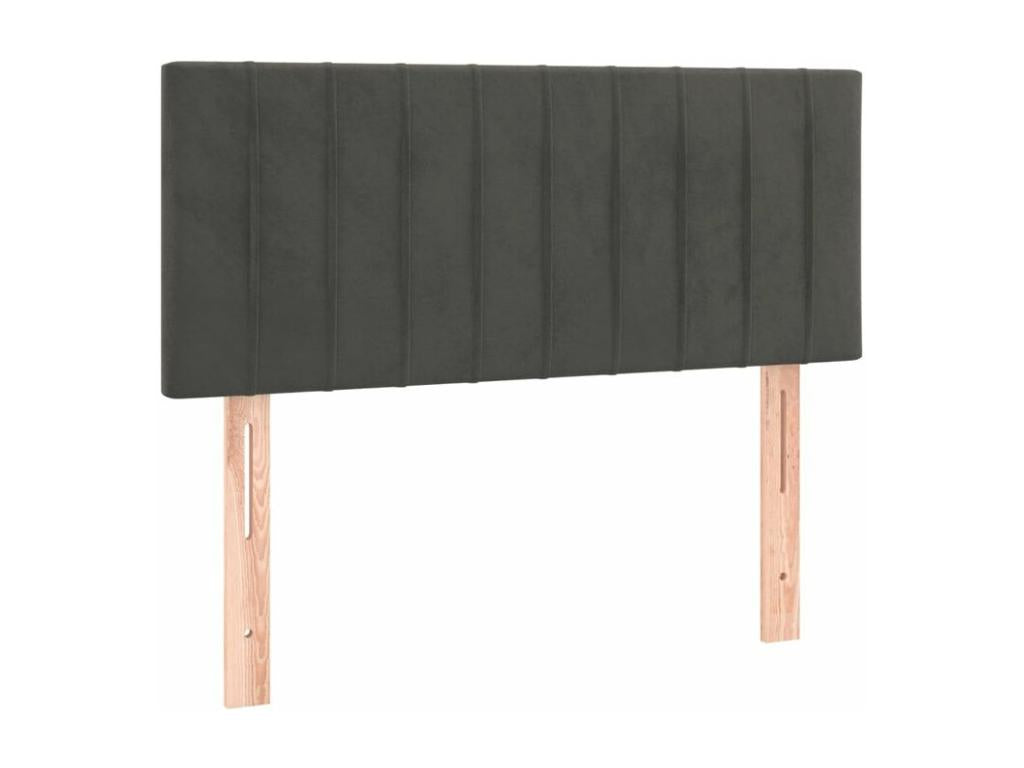 Calmetop bed base with mattress, dark grey, 100x200 cm, 28781XFTJ