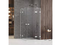 Nidchicshop WHITE 80x100cm Shower Enclosure with 2 Pivot Doors, Corner Access, 85023NDIA