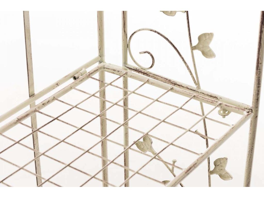Freestanding shelves - Metal - 58x33x118cm - Antique cream - Nidchicshop 32303ODMS