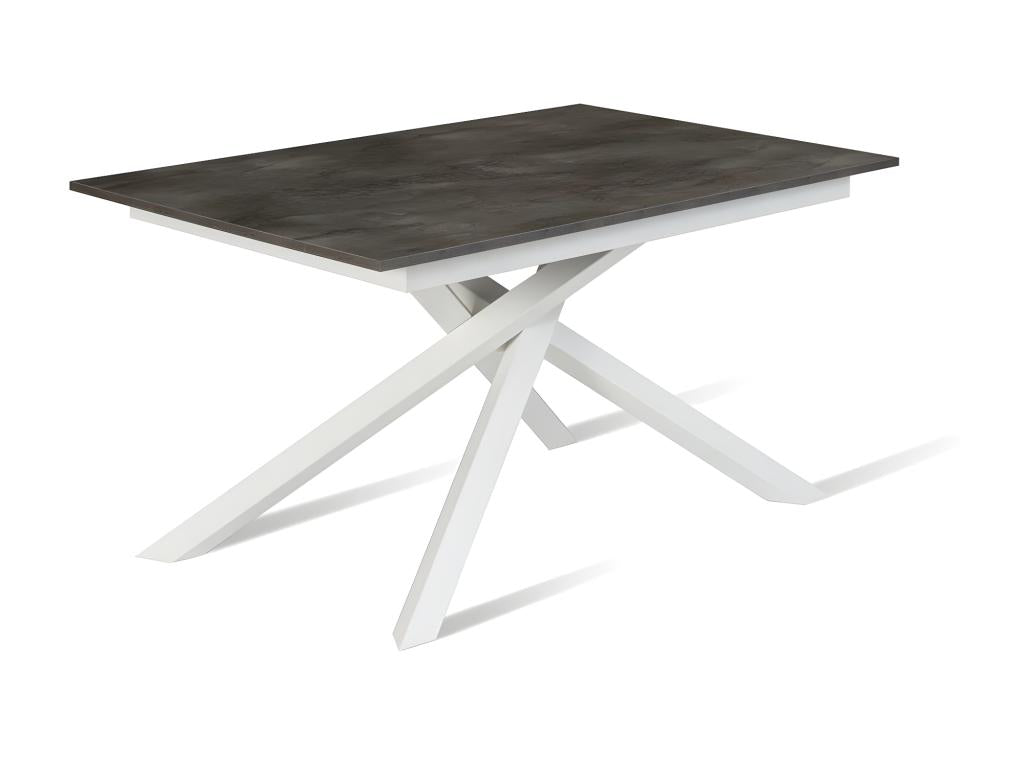 Nidchicshop - Extendable table 140/190x90 cm in white melamine 71697JIOV