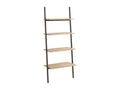 4-Tier Slanted Shelf, Light Brown and Black, 64x34x150.5cm, 30467LPZM