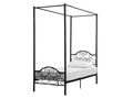 Nidchicshop Canopy Bed - 90x190 cm - Metal - Black 28011WONQ