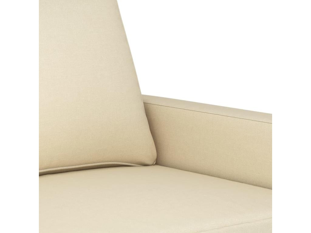 2-seater sofa, cream, 140 cm, fabric, 73749GITF