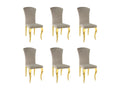 Set of 6 Nidchicshop Baroque Velvet Chairs Nidchicshop 24374YNZQ
