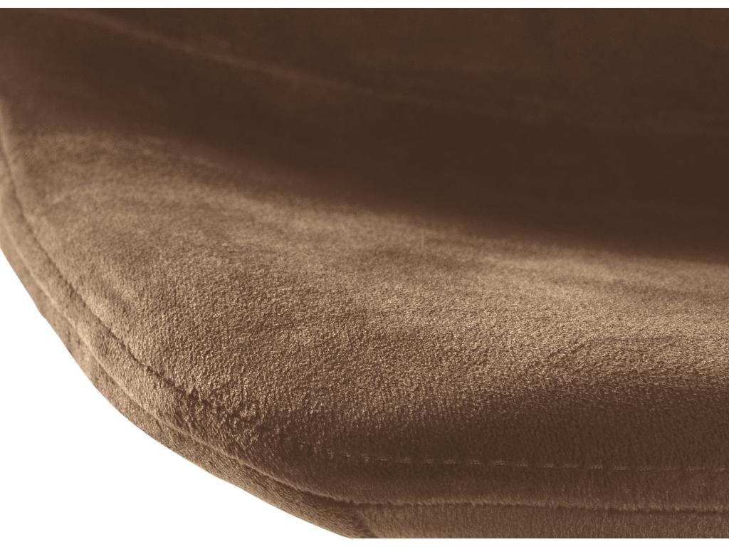 Bar stools - Velvet/Metal - Brown - Nidchicshop 34315DKMS