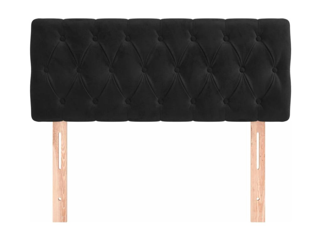 Black Velvet Headboard 90x7x78/88 cm 95309WZLV