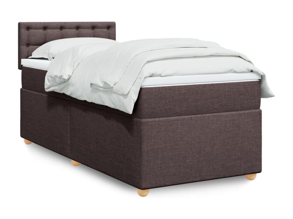 Calmetop bed base with mattress, dark brown, 90x200 cm, 78901XSAZ